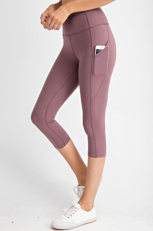 Mauve Capri Leggings