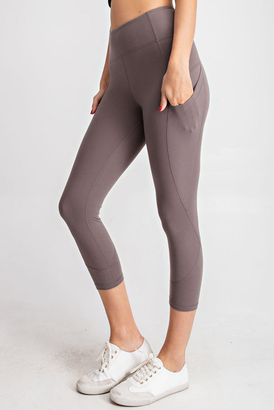 Smokey Gray Capri Leggings